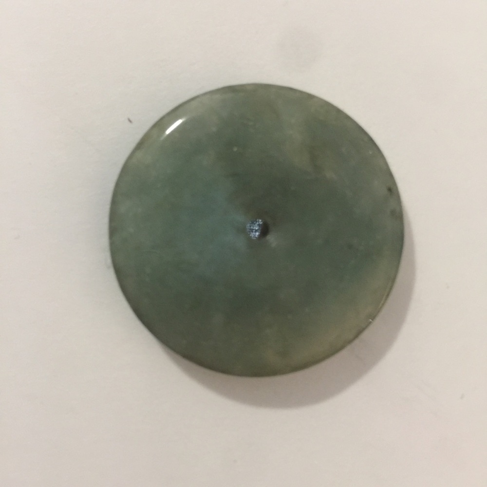 Beautiful Circular Green Pendant Chinese Bi Disk